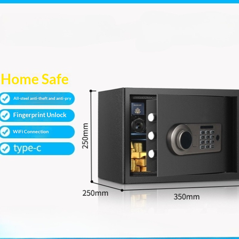 Home Security Box - Caja fuerte con contraseña electrónica, Mini