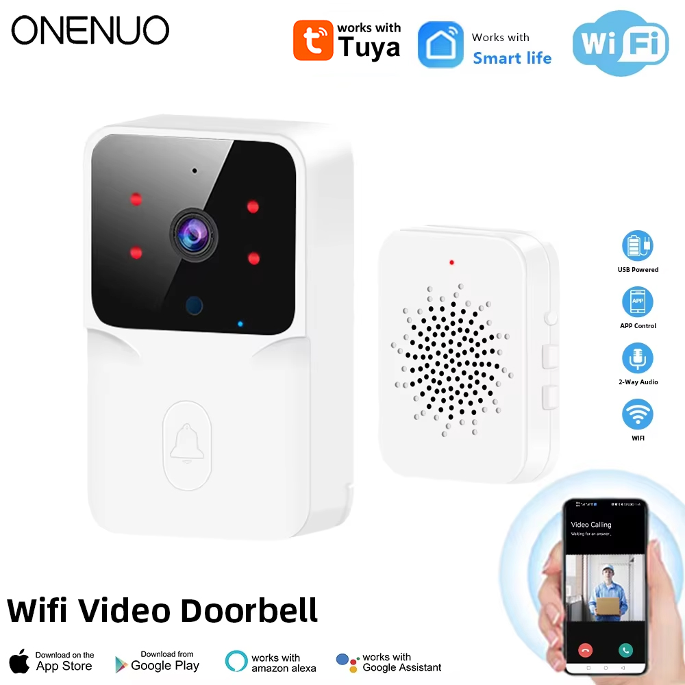 Tuya WiFi Video timbre inalámb - Home Security Front Door Camera reseña y precio